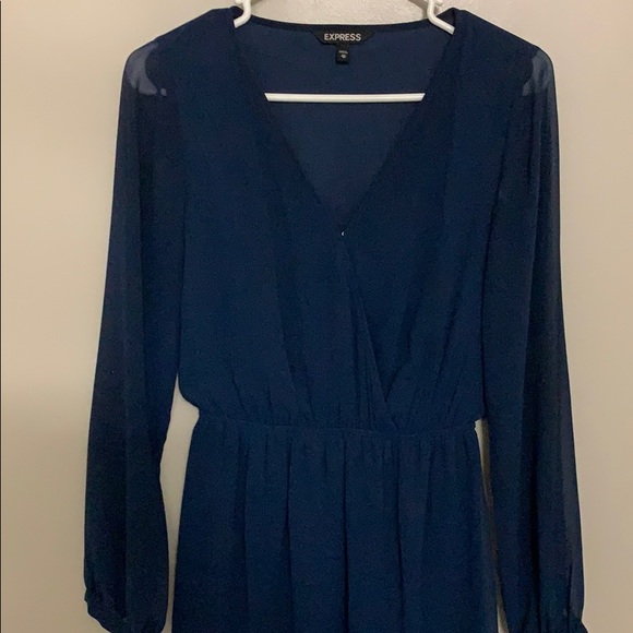 Express XS Navy Dress - Picture 2 of 7